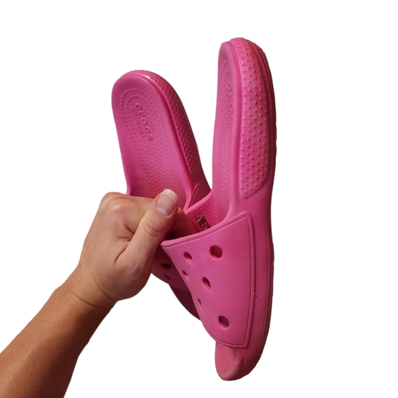 Pink classic croc slides - Picture 8 of 9